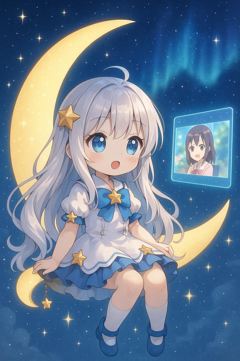 蜜芽动漫美图-月光星辰少女写真