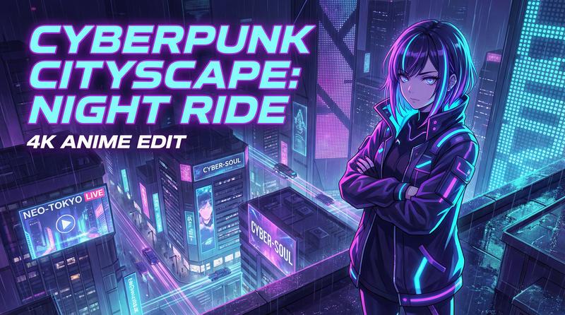 蜜芽科幻动漫-赛博霓虹夜行录-动漫剪辑